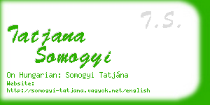 tatjana somogyi business card