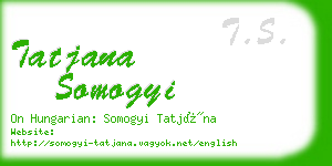 tatjana somogyi business card